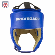 Шлем для самбо ВФС Bravegard Ascend иск.кожа синий